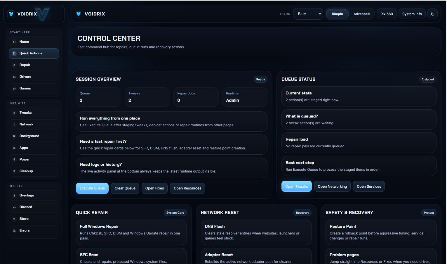 VOIDRIX – OPTIMIZER - VOIDRIX