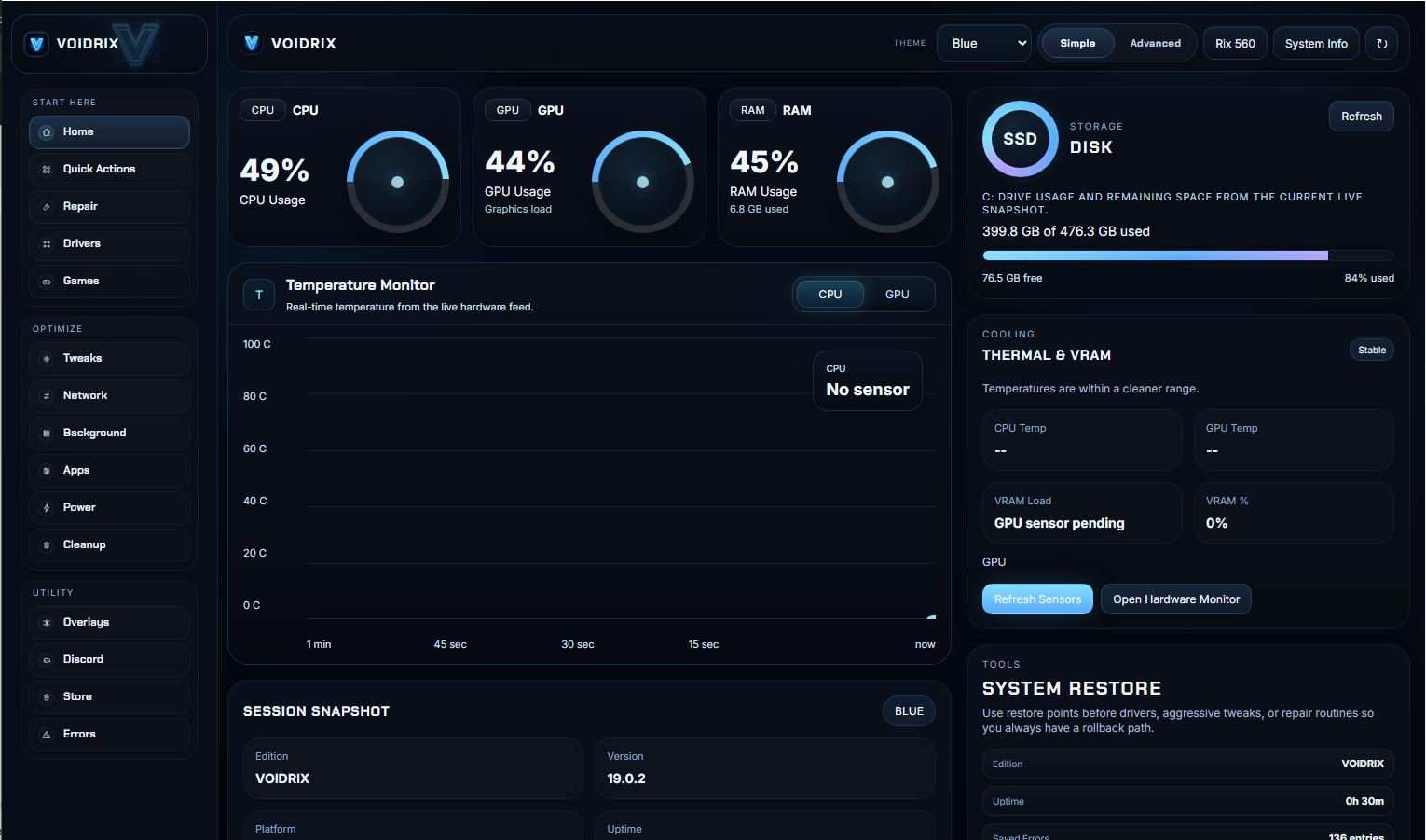 VOIDRIX – OPTIMIZER - VOIDRIX